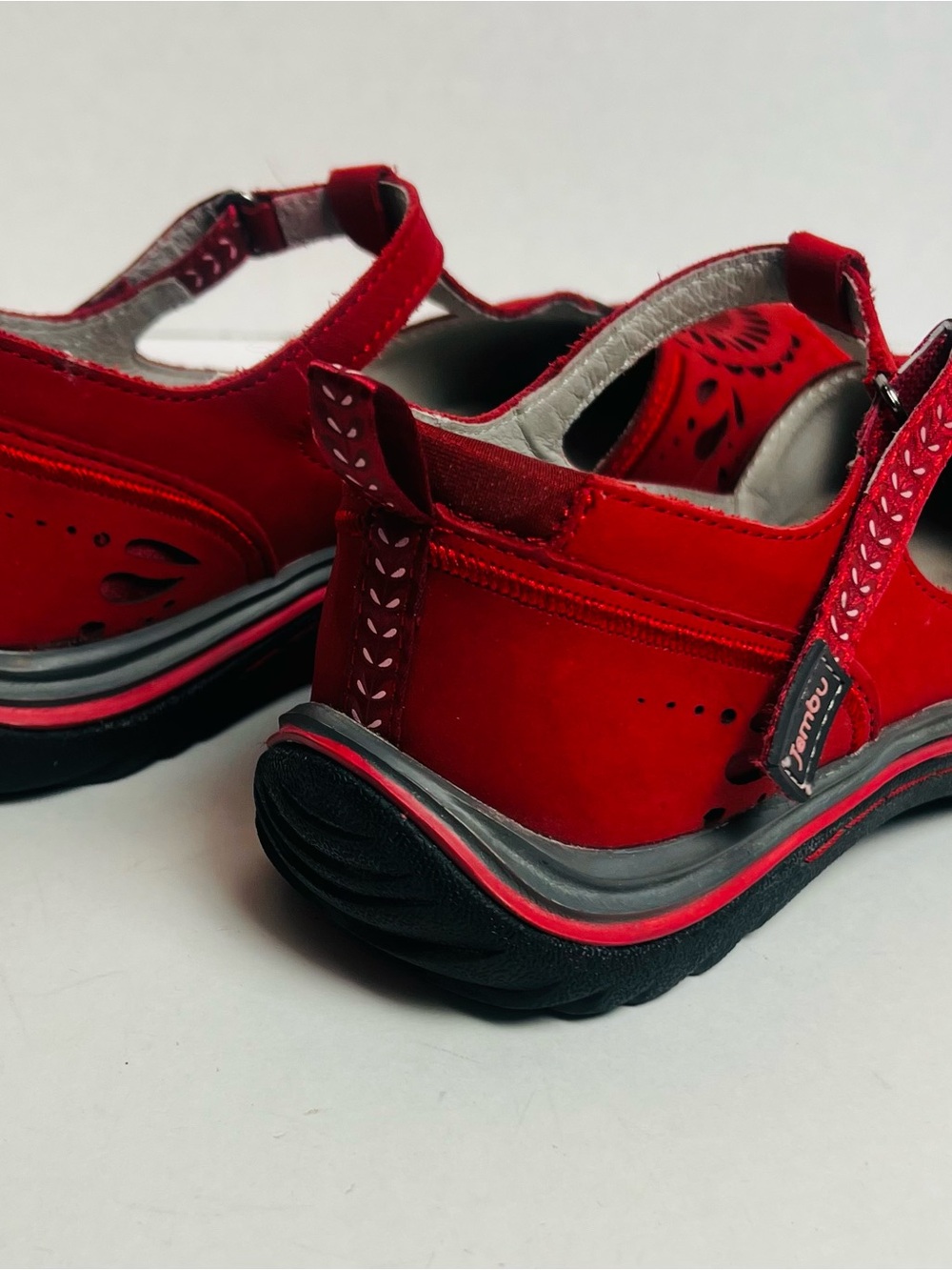 JAMBU Women’s Sunkist Size 8 Red Leather Upper Shoes - Picture 7 of 14